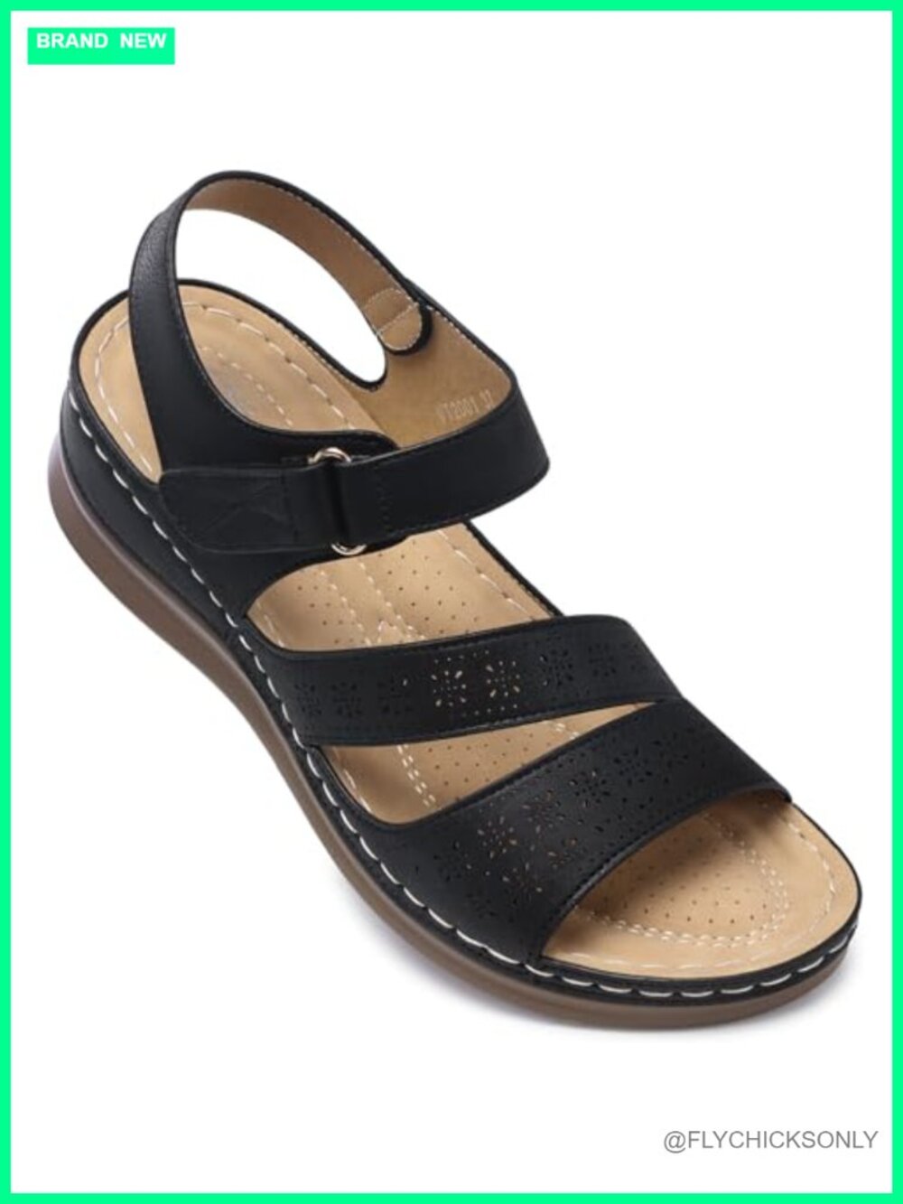 Wedge Sandals Comfortable Arch Support Slip Resistant Summer Walking